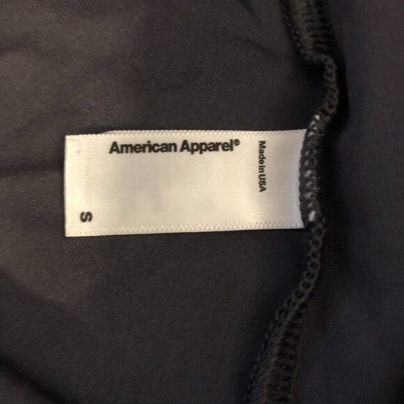 AMERICAN APPAREL Dark Gray PERFORMANCE SPORTSWEAR Leggings Sz SMALL B83 - Picture 4 of 8